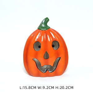 Décoration de festival de Offre Spéciale ornements de lampe de <span class=keywords><strong>citrouille</strong></span> en céramique éclairés évider la <span class=keywords><strong>citrouille</strong></span> pour la décoration de magasin - Product Image 5