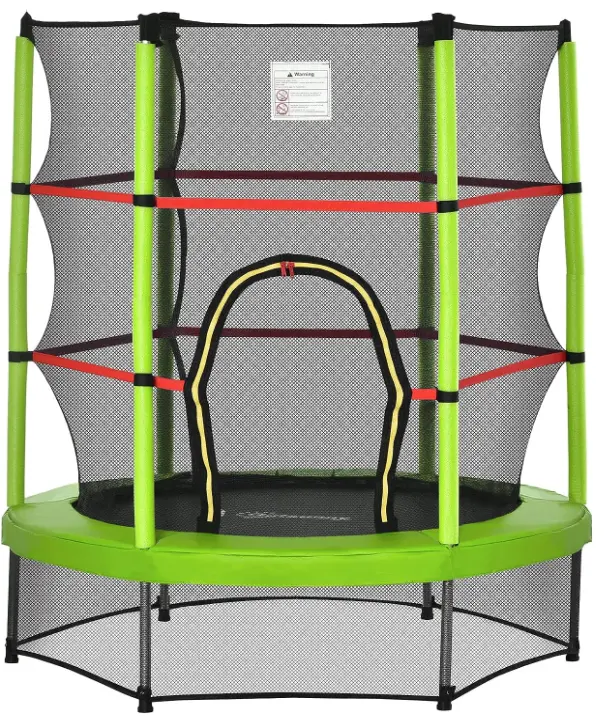 GSD 55 pollici Mini trampolino per bambini Indoor piccolo trampolino per bambini con rete racchiusa