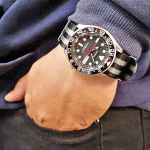 Custom ODM Service 20 22mm Correa de reloj 007 <span class=keywords><strong>James</strong></span> <span class=keywords><strong>Bond</strong></span> Nylon Cinturón DE SEGURIDAD Correa de reloj - Product Image 6