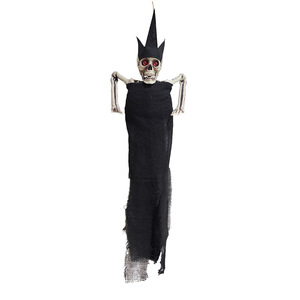 Décoration d'Halloween : Fantôme suspendu à yeux rouges et noir, accessoire de fête en extérieur - Product Image 5