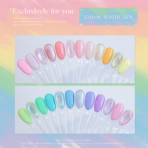 เจลทาเล็บตาแมว 24 สีใหม่ เนื้อละเอียดวิบวับ ปราศจากสาร TPO และ HEMA ชุดกาวทาเล็บสีลูกกวาด สำหรับตกแต่งเล็บ - Product Image 4