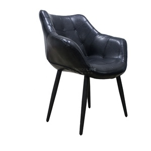 Commercio all'ingrosso della fabbrica di Design moderno cuoio PU vernice a spruzzo di metallo soggiorno <span class=keywords><strong>sedia</strong></span>, posto di svago <span class=keywords><strong>sedia</strong></span> per gli ospiti, semplice <span class=keywords><strong>sedia</strong></span> da ufficio - Product Image 3