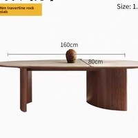 Table à manger beige en forme de goutte d'eau avec rotation, pas d'assemblage requis, design moderne minimaliste, mobilier de salle à manger