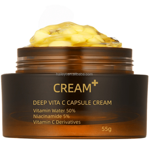 Crema in Capsule Dorate Deep Vita C 55g con Vitamina C Liposomiale e Niacinamide, Schiarente e Anti-Età per Macchie Scure, Skincare Coreana - Product Image 1