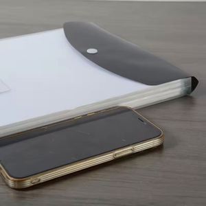 <b>A4</b> High-Capacity Loose Leaf <b>File</b> Bags with 11-Hole Binder Rings, Expandable Button and Label Pockets for School Home Office - Product Image 3