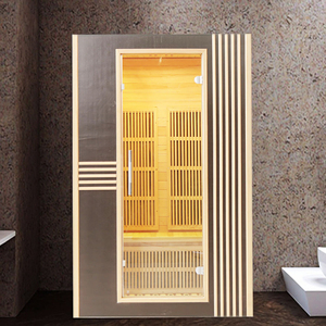 Panneau de commande tactile intelligent équipé d'un chauffage infrarouge en cèdre rouge Hemlock pour sauna, chauffage au carbone, soins de santé à domicile modernes - Product Image 1