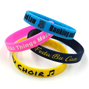 กำไลข้อมือซิลิโคนแบบกำหนดเอง สร้างสรรค์สายรัดข้อมือยางของคุณเอง พร้อมข้อความหรือโลโก้ สายรัดข้อมือซิลิโคน - Product Image 6