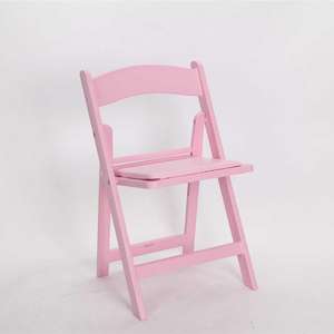 Chaises princesse <span class=keywords><strong>pliante</strong></span> en plastique, <span class=keywords><strong>chaise</strong></span> <span class=keywords><strong>de</strong></span> location pour hôtel, aire <span class=keywords><strong>de</strong></span> jeux, Hall, pour fête d'anniversaire, rose - Product Image 1