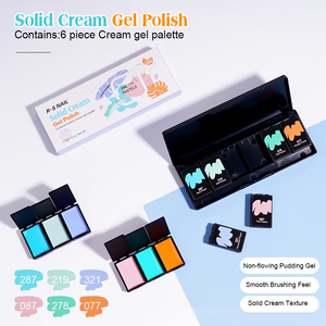 R S Nail Gel de Peinture pour Ongles Couleurs Macaron Sans <span class=keywords><strong>MEMA</strong></span>/TPO Non Toxique Haute Qualité Crème Solide Palette de Gels de Peinture Japonais - Product Image 5