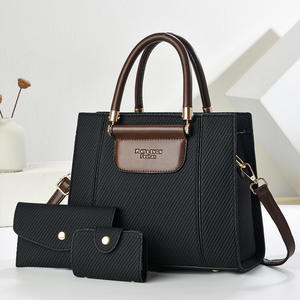 Conjunto de Tres Piezas de Bolsos de Mano para Mujer, Estilo Europeo y Americano 2025, Gran Capacidad - Product Image 4
