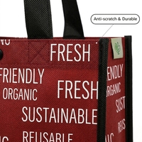 Sac fourre-tout promotionnel en PP non tissé, coins arrondis, imprimé couleur vive, pour la vente en gros