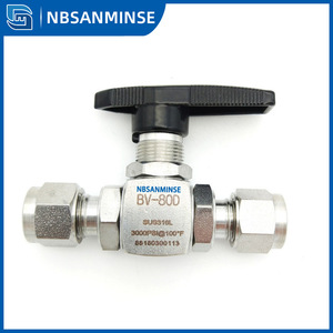 บอลวาล์วสแตนเลสคิง 1/2 นิ้ว แบบคอมเพรสชั่น 3000PSI สำหรับน้ำ อากาศ แก๊ส แรงดันสูง - Product Image 4
