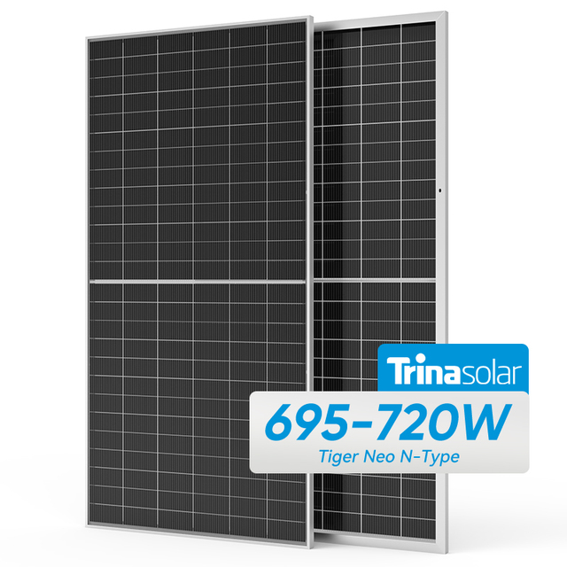 Bifacial Trina Solar NEG21C.20 700 Watt Monocrystalline Topcon N-Type 550W 680W 695W 700W Panel Series Solar Panels