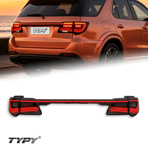 Conjuntos de luces traseras TYPY para Toyota Fortuner 2011-2015, convertibles a luces traseras LED de ancho completo con intermitentes secuenciales. - Product Image 1