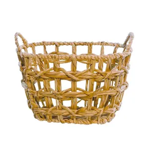 Panier de rangement en jacinthe d'eau tressé, panier en osier pour le rangement, organisateurs de maison, vente en gros en provenance du Vietnam - Product Image 2