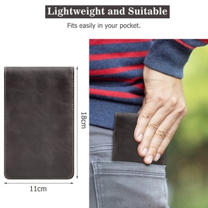 Customized Genuine Leather Golf Tee Scorecard and Yardage Book Holder Player's Gift - Product Image 6