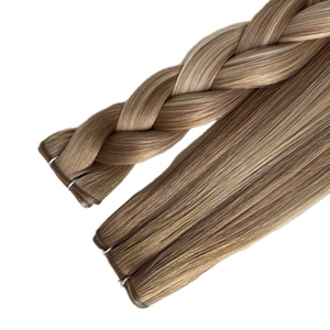 Genius 100% Remy Extensions de cheveux russes vierges <span class=keywords><strong>Martin</strong></span> Cheveux humains à tresser en trame brune à la machine - Product Image 3