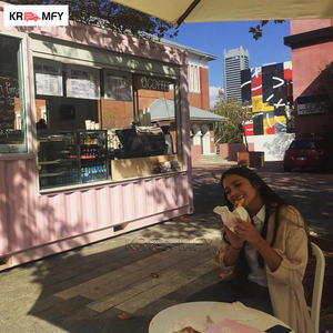 2026 New Design Modern <b>Mobile</b> Small 20ft Aluminum Fiberglass Shipping Container Bar Coffee Shop Store Snack Food Chips - Product Image 3