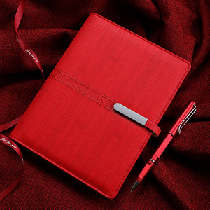 Set di Quaderni Creativi per Appunti di Riunione, Blocco Note in Pelle PU con Logo Stampato - Product Image 1