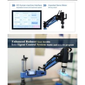 Máquina Roscadora Eléctrica Kezhi KZ-M16 con Brazo Roscador de 360 Grados y 9 Mandriles para Taladradora - Product Image 3