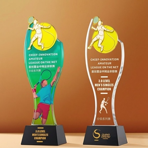 Ensemble <span class=keywords><strong>de</strong></span> trophées sportifs en cristal K9 personnalisables, basket-ball, tennis, volley-ball, prix <span class=keywords><strong>de</strong></span> compétition en <span class=keywords><strong>verre</strong></span> gravé en 3D - Product Image 4