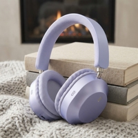 Headphone Gaming Nirkabel Over Ear 5.3 dengan Mic, Tahan Air IPX3, Latensi Rendah, untuk Olahraga B50