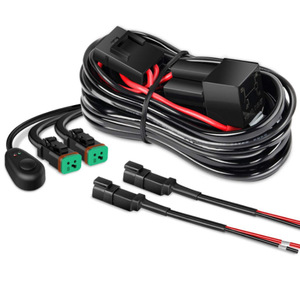 Arnés de cableado para tira de luces LED de 12V con doble salida y interruptor para iluminación interior de automóviles - Product Image 1