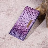 Dompet Wanita PU Bergaya Retro Eropa Amerika, Multi-warna, Model Baru, Motif Buaya, dengan Kancing Magnet