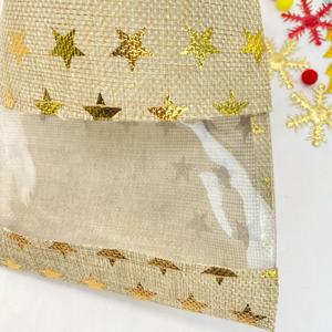 With Drawstring Linen Jewelry Pouches Wedding <b>Hessian</b> Jute <b>Bags</b> for Birthday Jewelry and Treat Pouches Party - Product Image 6
