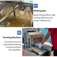 Ligne de production de bonbons HNOC Starch Mogul Collagen Gummy Machine à bonbons semi-automatique