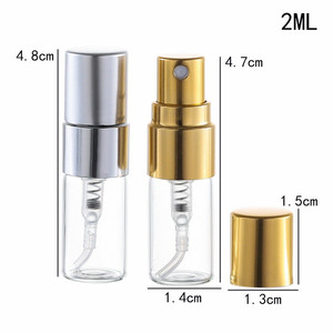 Customer Logo Clear Mini 3ml 5 ml Perfume Bottle <strong>Spray</strong> 10ml Tube Parfum Golden/<strong>Silver</strong> Lid 2ml Perfume <strong>Spray</strong> Bottles with Box - Product Image 3