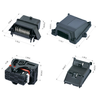 Carcasa de Conector PCB para ECU Automotriz de 48 Pines, Moldeada por Inyección de Plástico de Alta Precisión