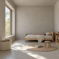 Revêtement Microciment Imperméable Peinture Microciment Antidérapante Revêtement de Sol en Béton Sans Joint Résistant à l'Usure Lavable pour Intérieur