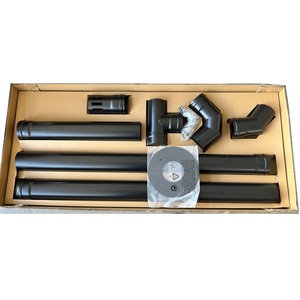 Adorefires kit de <span class=keywords><strong>tuyau</strong></span> de fumée de cheminée de poêle à granulés de <span class=keywords><strong>bois</strong></span> de haute qualité acier au carbone noir - Product Image 1