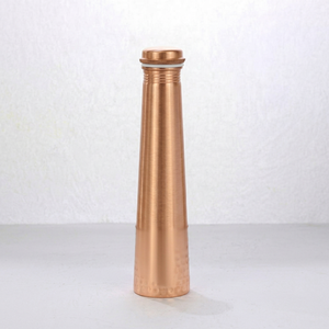 Botella de Agua de Cobre con Tapa de Rosca, Reutilizable, Aislamiento Térmico de 0-6 Horas, Tipo Pajita, Apta para Agua Hirviendo, Segura para Viajes, Senderismo, Minimalista - Product Image 1