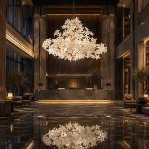 <span class=keywords><strong>Lampadari</strong></span> in Cristallo e Rame Fatti a <span class=keywords><strong>Mano</strong></span> con Altezza Regolabile, Illuminazione Moderna di Lusso per Ville e Hotel, Facile Installazione - Product Image 4