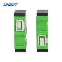 Adaptador de acoplador óptico FTTH SC/APC SM Simplex, sin brida para conector rápido SC, adaptador de fibra óptica sin brida, superventas
