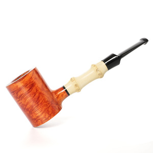 Muxiang Wooden Tobacco Pipe Straight Handle Briar Wood Handmade Smoking Pipe For Men - Product Image 4