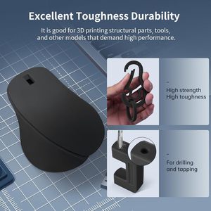 Resina Similar a ABS Anycubic V2 1kg Negra Lavable con Agua para Impresión 3D - Product Image 4