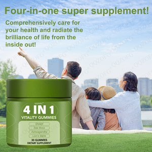 Custom Formula 4-in-1 Vitality Gummies Ashwagandha Shilajit Sea Moss Mushroom for Stress Relief and Energy OEM ODM - Product Image 3