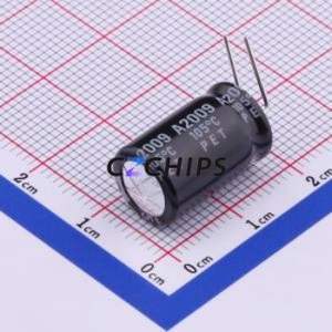 ตัวเก็บประจุแบบอิเล็กโทรไลต์อะลูมิเนียมแบบ Through-Hole รุ่น 450BXC10MEFCRI10X16 ขนาด D10xL16 มม. 10uF 20% 450V 5 มม. - Product Image 2