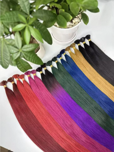 Extensions de cheveux humains vierges vietnamiens 100% cuticules alignées, double trame, Remy, naturelles, lisses et ondulées, pointe plate - Product Image 3