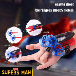 Juguetes de <span class=keywords><strong>Spiderman</strong></span> de Alta Calidad para Niños Lanzador de Plástico para Cosplay Disfraz de Superhéroe <span class=keywords><strong>Spiderman</strong></span> Lanzador de Telarañas Real - Product Image 2