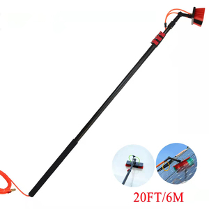 Spazzola per la pulizia delle piastrelle leggera ad alta resistenza personalizzata lunga asta telescopica per pulizia esterna accessori per la pulizia della casa - Product Image 2