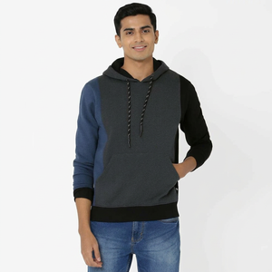 Sudadera con Capucha para Hombre, Diseño Básico, Mezcla de Algodón, Logotipo Personalizado, Ropa Urbana de Alta Calidad, Impresión Serigrafiada, Tejido de Poliéster y Algodón para Primavera - Product Image 1