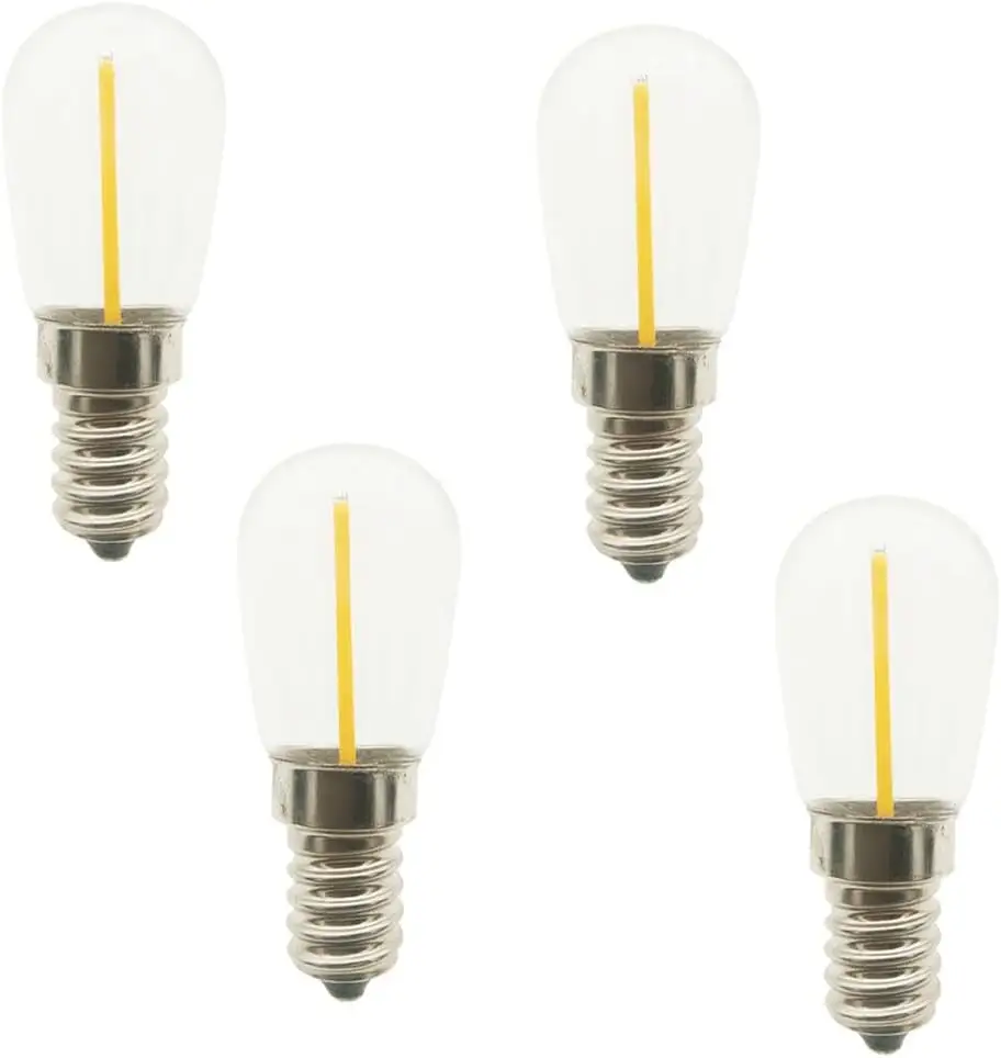 ST26 E14 LED Fridge Light Bulb 1W Fridge LED Light Bulbs Salt Lamp Bulbs for Microwave/Fridge/Oven/Sewing/Freezers