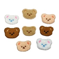 Patchs thermocollants en chenille brodés tête d'ours mignonne pour chapeaux et vêtements – Vente en gros