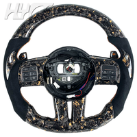 Amélioration de l'intérieur de la voiture en fibre de carbone, volant personnalisé en cuir en fibre de carbone adapté à Jeep Grand Cherokee/Dodge