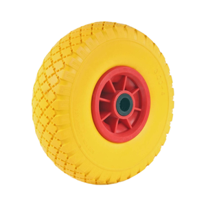 Rueda Sólida de Espuma PU de 10 Pulgadas 3.00-4 con Llanta de Plástico, Nueva, Capacidad de Carga de 150 kg para Carretilla - Product Image 4