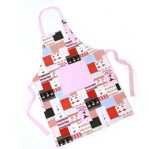 Tabliers de protection de cuisine personnalisés, mignon dessin animé licorne imprimé numérique enfants <span class=keywords><strong>tablier</strong></span> en coton et polyester - Product Image 6